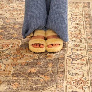 UGGS fuzzy chunky sandals